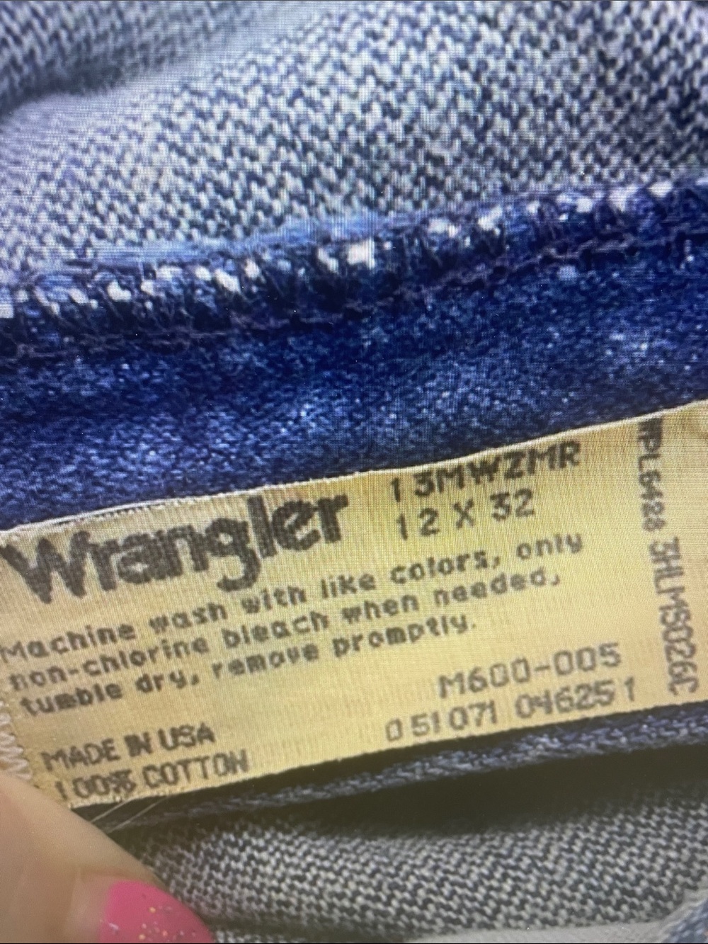 Men's Slim Straight Jeans in Dark Blue Denim - Picture 6 of 6